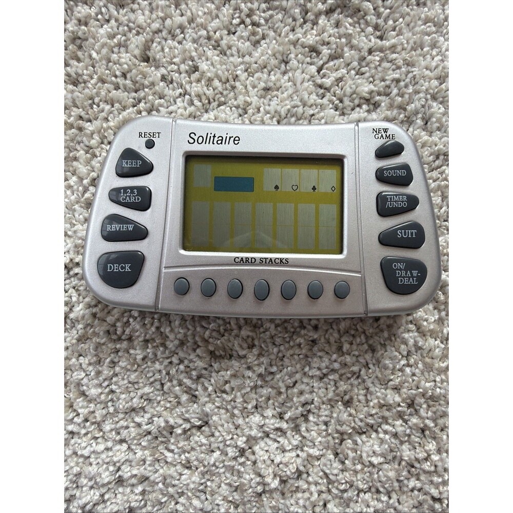 Solitaire Master Handheld Card Game Brand Electronic Vegas Style 13Y+